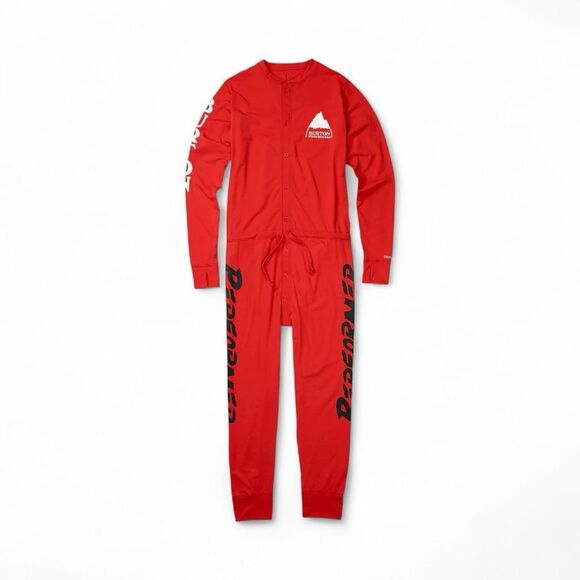 NWOT Burton Snowboarding Midweight 2016 Red Union Men's Suit One Piece Romper M - Picture 1 of 14